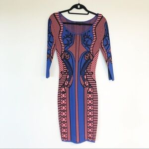 Anthropologie Knit Sweater Cocktail Party Bodycon Sexy Dress Womens Small